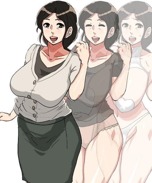 明るく優しいおばさんの立ち絵